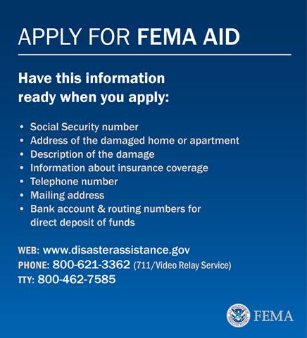 fema apply aid disaster assistance lumbee tribe citizens local scam residents sevier protect artists county sba themselves cautioned register secure